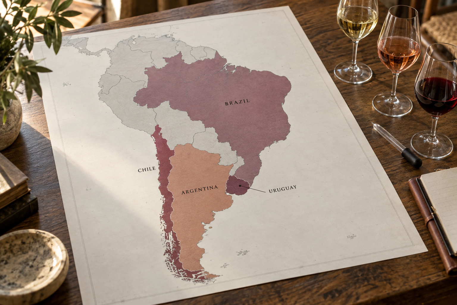 wines-06-south-america-v2 South America wine map illustrating bespoke sourcing from Chile, Argentina, Brazil and Uruguay